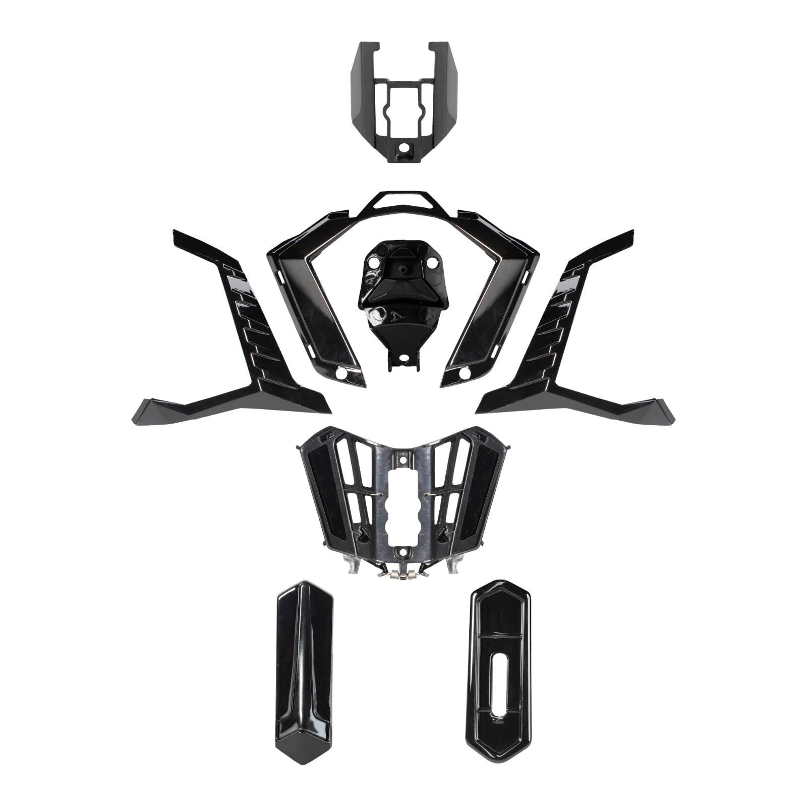 LS2 MX701 Explorer Air Vent Chin - Gloss Black