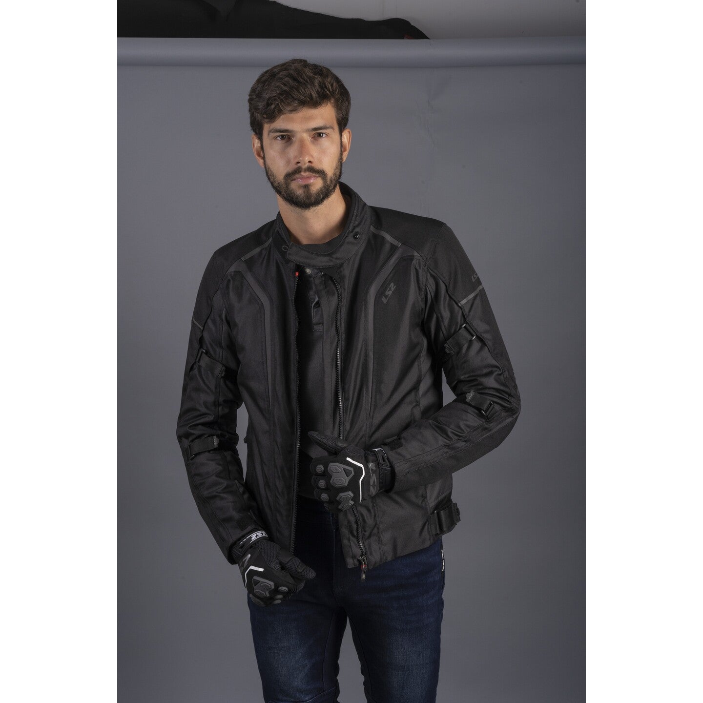 LS2 Sepang Men's Jacket - Black / Dark Grey