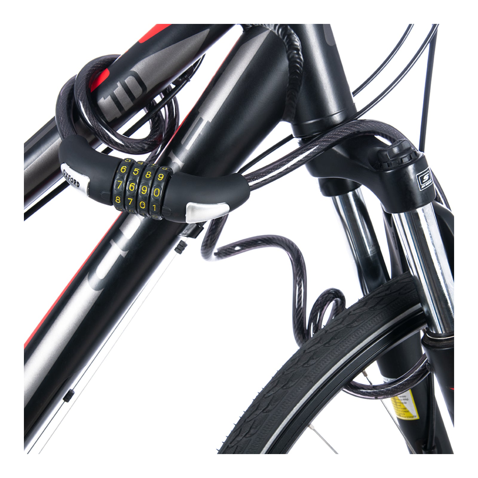 Oxford Combi 8 Resettable Combi Lock 8mm X 1800mm