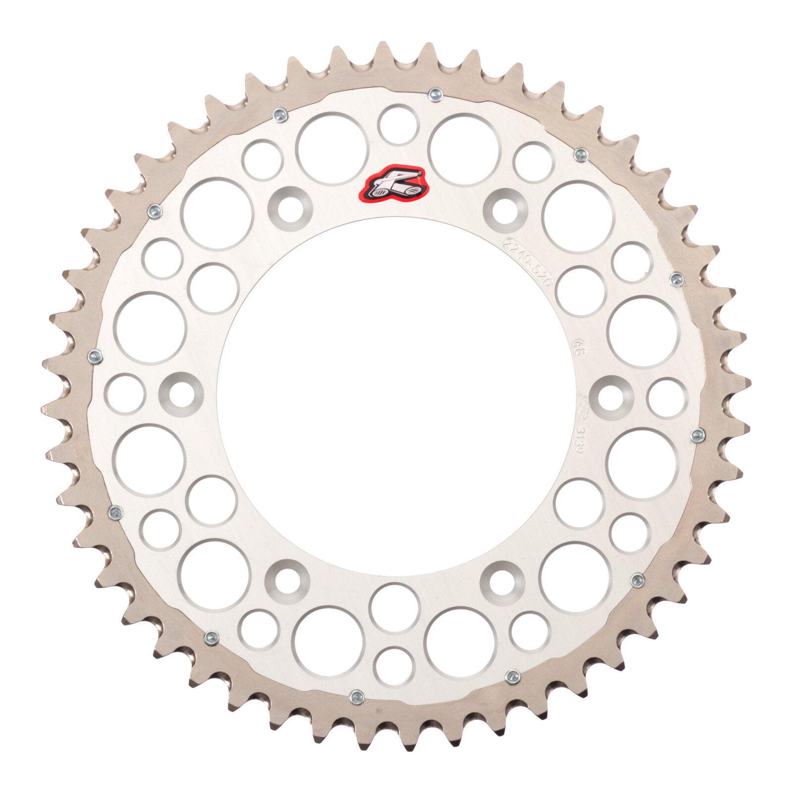 Renthal Sprocket Twinring Silver 48T Bi-Metal Grooved