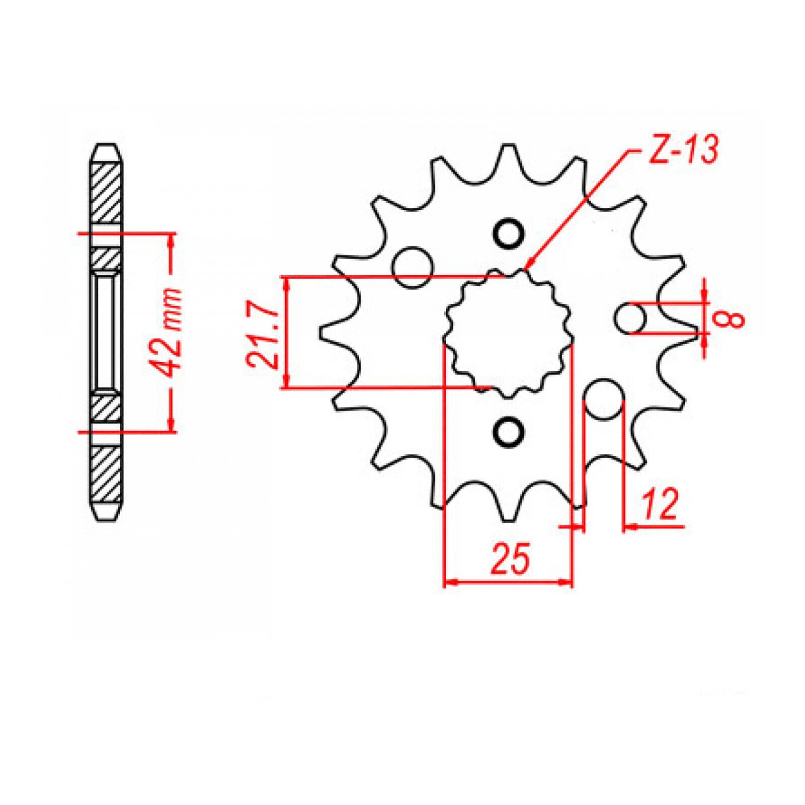 Sprocket Kit Suzuki GSXR1000 (K7-K8) Gold (recom) - GB530ZXW 17/43