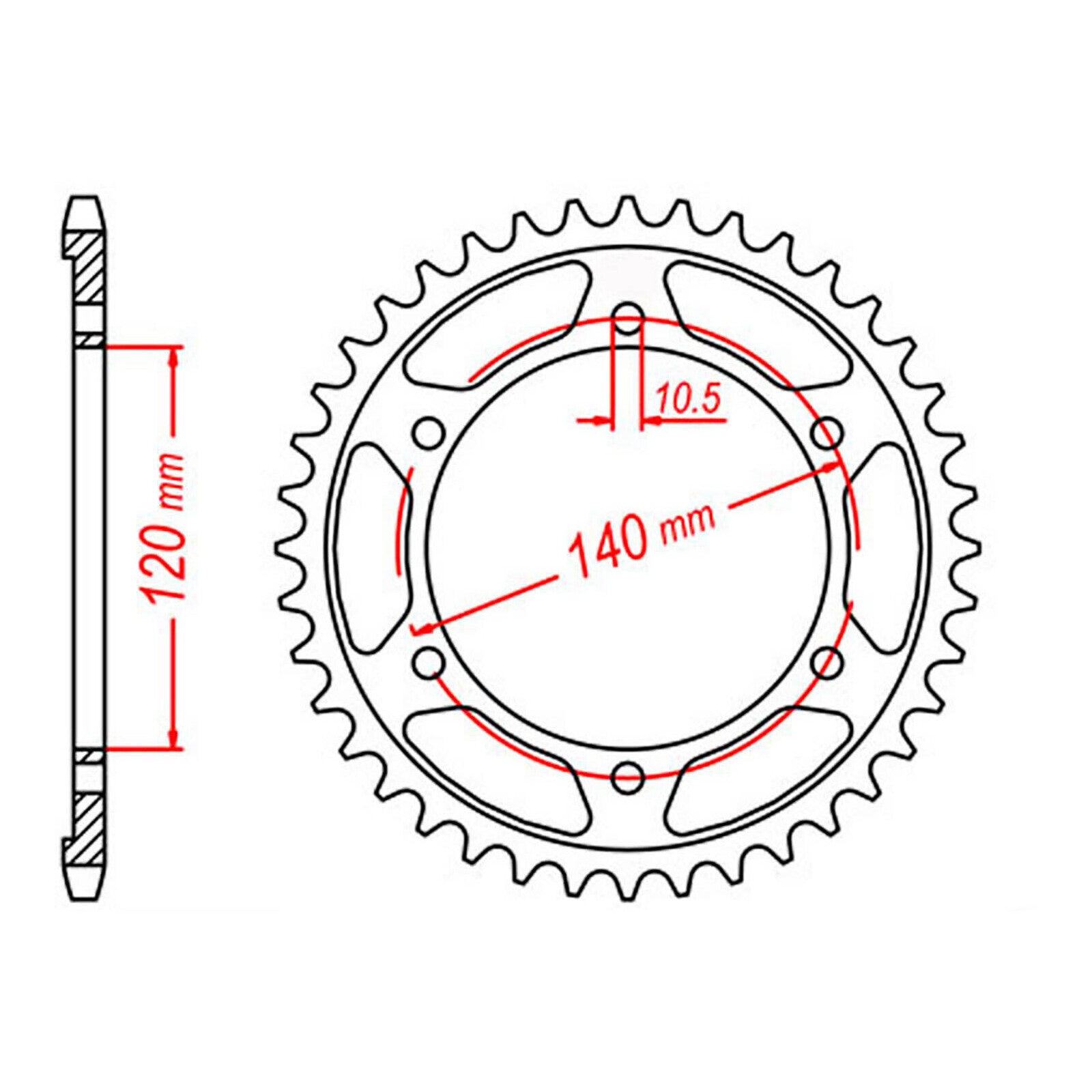 Sprocket Kit Suzuki TL1000S Gold (economy) - GB530XRE 17/38